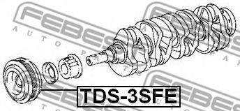 Шкив коленвала FEBEST TDS-3SFE - Фото 1