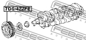 Шкив коленвала FEBEST TDS-4ZZFE - Фото 1