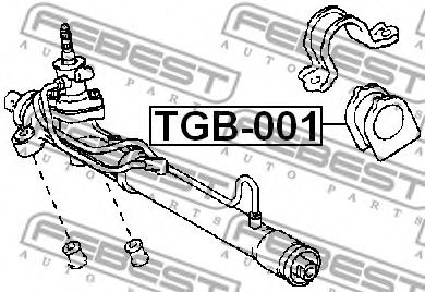 Сайлентблок рулевого механизма FEBEST TGB-001 - Фото 1