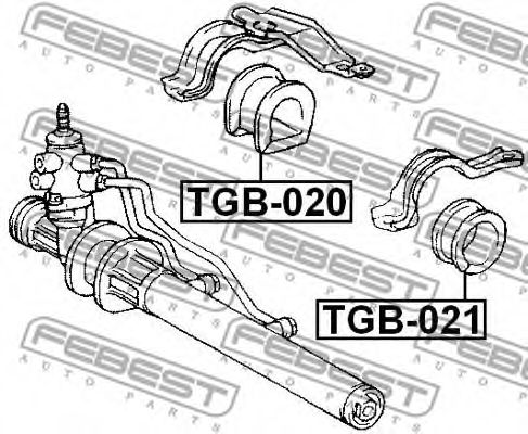 Сайлентблок рулевого механизма FEBEST TGB-021 - Фото 1