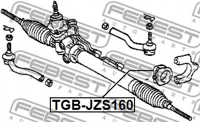 Сайлентблок рулевого механизма FEBEST TGB-JZS160 - Фото 1