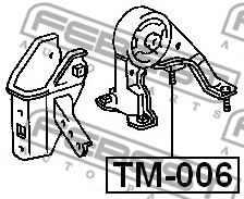 Подушка двигателя FEBEST TM-006 - Фото 1