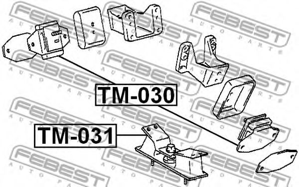 Подушка двигателя FEBEST TM-030 - Фото 1