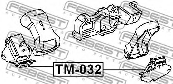 Подушка двигателя FEBEST TM-032 - Фото 1