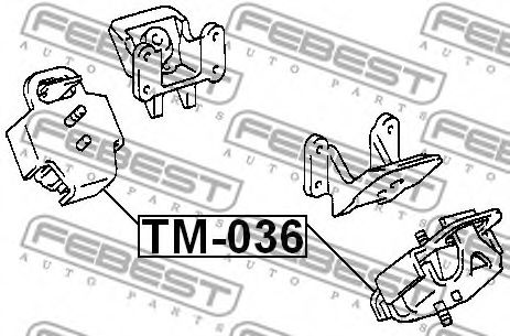 Подушка двигателя FEBEST TM-036 - Фото 1