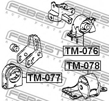 Подушка двигуна FEBEST TM-078 - Фото 1