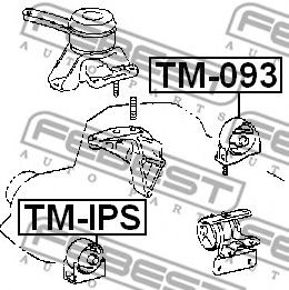 Подушка двигателя FEBEST TM-093 - Фото 1