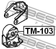 Подушка двигуна FEBEST TM-103 - Фото 1