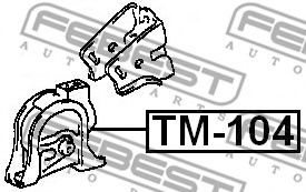 Подушка двигателя FEBEST TM-104 - Фото 1
