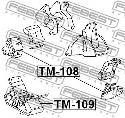 Подушка двигателя FEBEST TM-108 - Фото 1