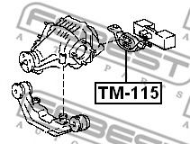 Опора, дифференциал FEBEST TM-115 - Фото 1
