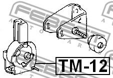 Подушка двигателя FEBEST TM-12 - Фото 1