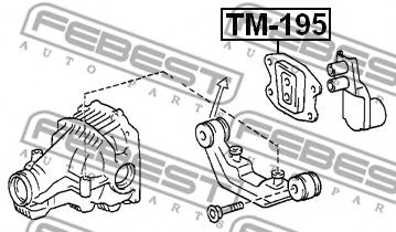 Опора, дифференциал FEBEST TM-195 - Фото 1