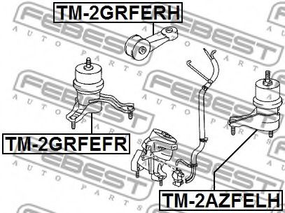 Подушка двигателя FEBEST TM-2GRFEFR - Фото 1
