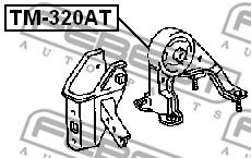 Подушка двигателя FEBEST TM-320AT - Фото 1
