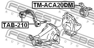 Опора, дифференциал FEBEST TM-ACA20DM - Фото 1