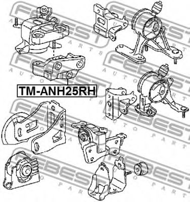 Подушка двигателя FEBEST TM-ANH25RH - Фото 1