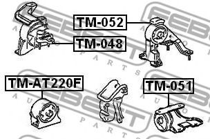 Подушка двигателя FEBEST TM-AT220F - Фото 1