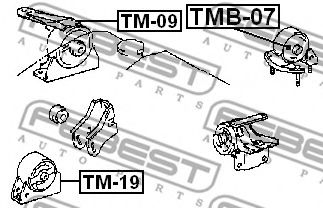 Подушка двигателя FEBEST TMB-07 - Фото 1
