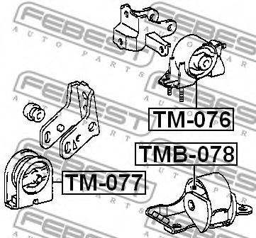 Подушка двигателя FEBEST TMB-078 - Фото 1