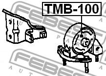 Подушка двигателя FEBEST TMB-100 - Фото 1