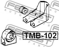 Подушка двигателя FEBEST TMB-102 - Фото 1