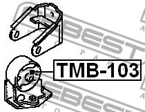 Подушка двигателя FEBEST TMB-103 - Фото 1