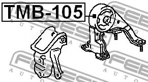 Подушка двигателя FEBEST TMB-105 - Фото 1