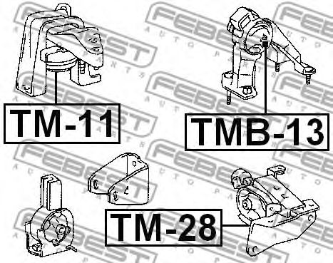 Подушка двигателя FEBEST TMB-13 - Фото 1