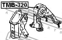 Подушка двигателя FEBEST TMB-320 - Фото 1
