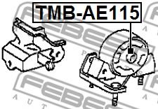 Подушка двигателя FEBEST TMB-AE115 - Фото 1