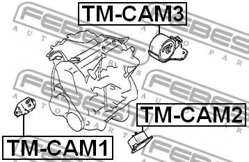 Подушка двигателя FEBEST TM-CAM1 - Фото 1