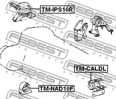 Подушка двигателя FEBEST TM-NAD10F - Фото 1