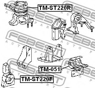 Подушка двигателя FEBEST TM-ST220F - Фото 1