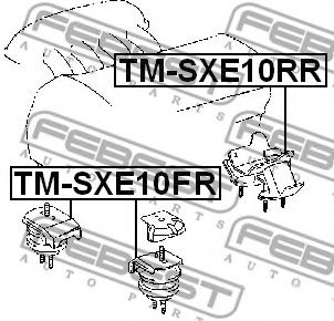 Подушка двигателя FEBEST TM-SXE10FR - Фото 1