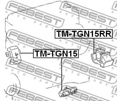 Подушка двигателя FEBEST TM-TGN15 - Фото 1