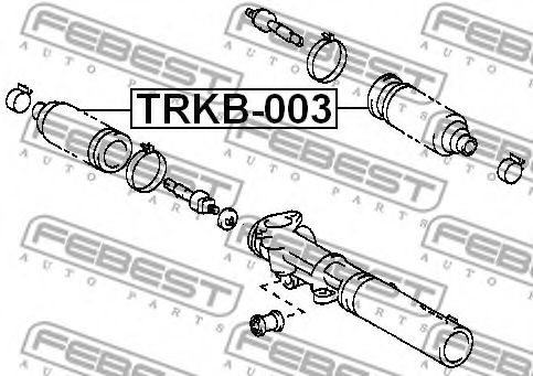 Пыльник рулевой рейки FEBEST TRKB-003 - Фото 1