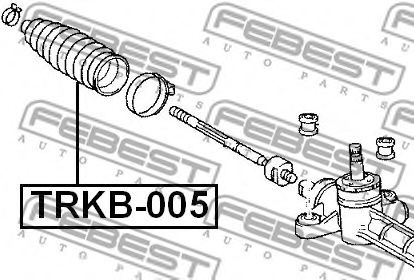 Пыльник рулевой рейки FEBEST TRKB-005 - Фото 1