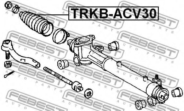 Пыльник рулевой рейки FEBEST TRKB-ACV30 - Фото 1