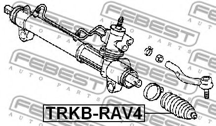 Пыльник рулевой рейки FEBEST TRKB-RAV4 - Фото 1