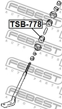 Втулка, листова ресора FEBEST TSB-778 - Фото 1