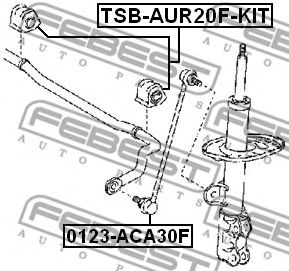 Опора, стабілізатор FEBEST TSB-AUR20F-KIT - Фото 1