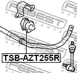 Опора, стабілізатор FEBEST TSB-AZT255R - Фото 1