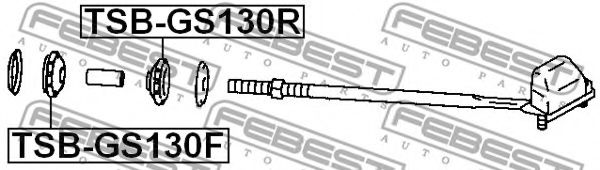 Сайлентблок рычага FEBEST TSB-GS130R - Фото 1
