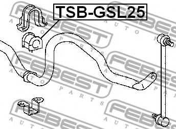 Опора, стабилизатор FEBEST TSB-GSL25 - Фото 1