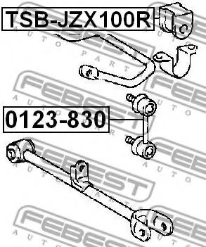 Опора, стабілізатор FEBEST TSB-JZX100R - Фото 1