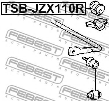 Опора, стабилизатор FEBEST TSB-JZX110R - Фото 1