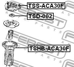 Опора амортизатора FEBEST TSD-002 - Фото 1