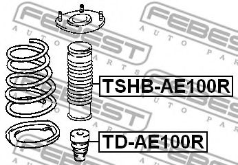 Пыльник амортизатора FEBEST TSHB-AE100R - Фото 1