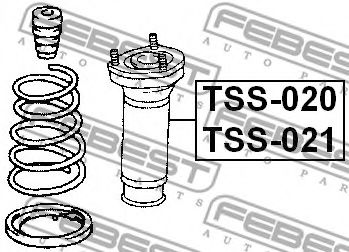 Опора амортизатора FEBEST TSS-021 - Фото 1